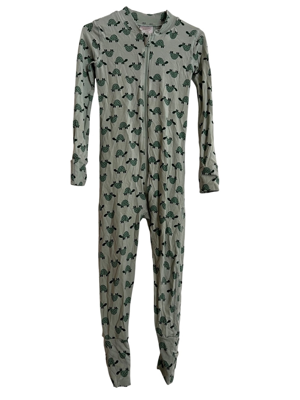 Hanna Andersson Green Turtle-Print One-Piece Bodysuit